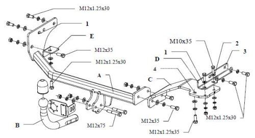 Tow bar  HYUNDAI LANTRA